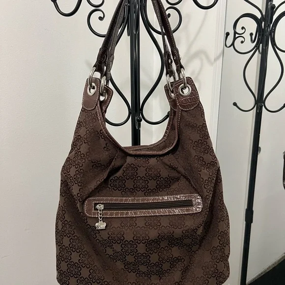 KATHY VAN ZEELAND Brown Floral Patterned Women's Bag - Picture 3 of 9